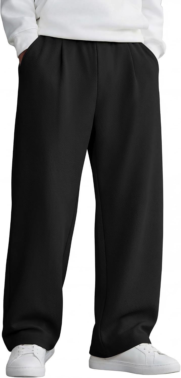 Detalle de COOFANDY Men's Open-Bottom Sweatpants