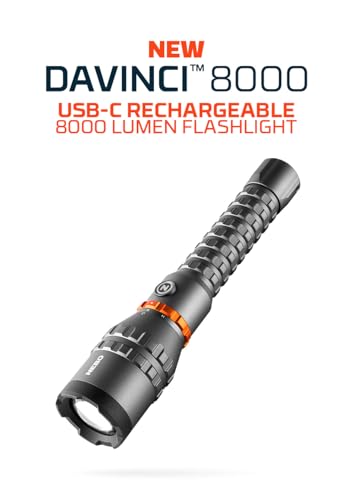 Detalle 2 de NEBO Davinci 8000: linterna recargable de alta intensidad para camping y senderismo