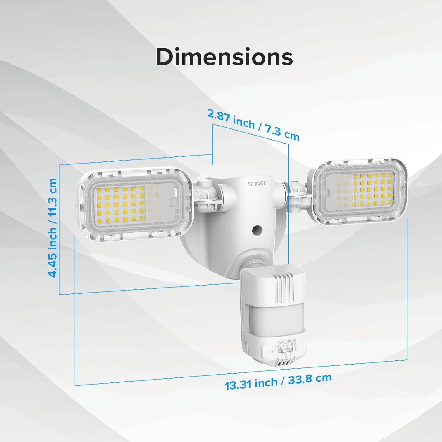 Detalle de SANSI C2440-MW-90W LED Outdoor Floodlight, 10,000 Lumens, Remote, IP65