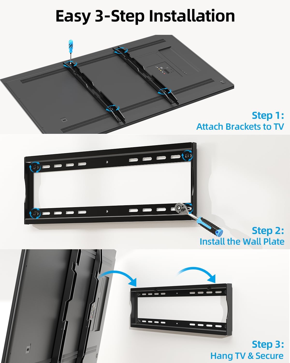 Thumbnail 6 de HOME VISION HV8602 Heavy Duty TV Wall Mount for 42–100" TVs