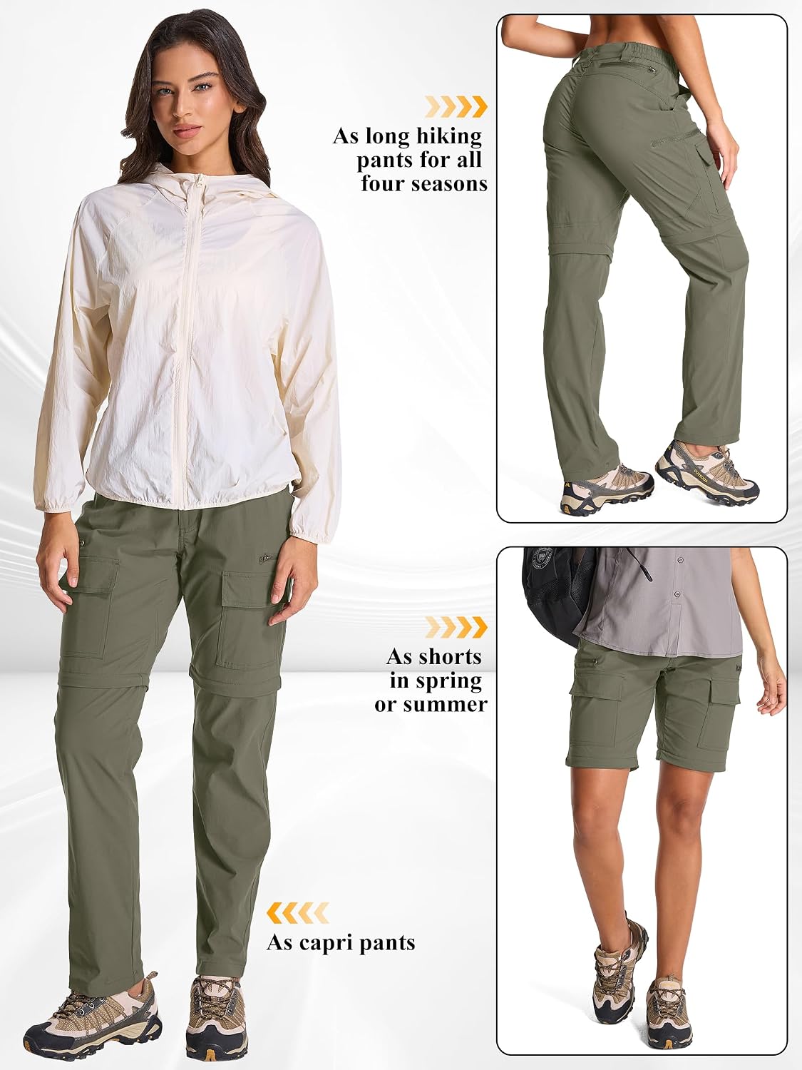Detalle 2 de Jogwits pantaloni trekking zip-off donna