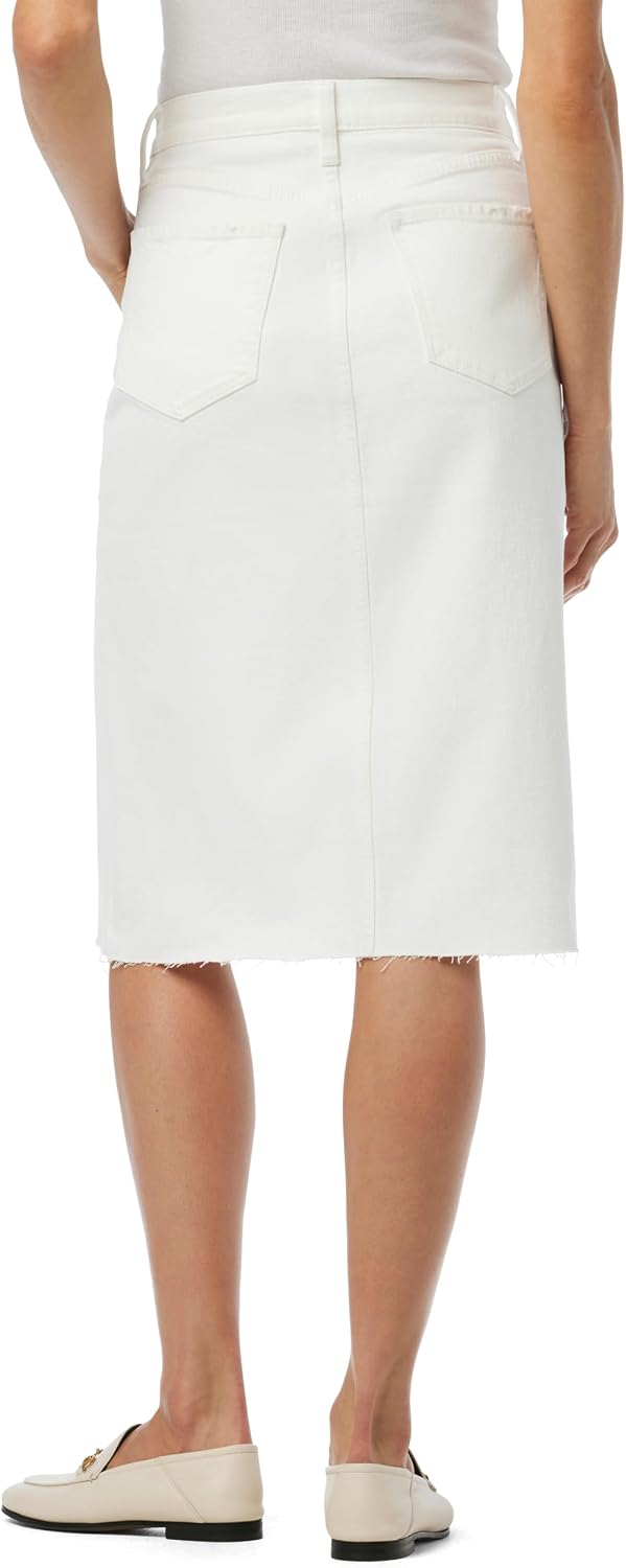 Detalle de Joe's The Joplin High-Rise Knee-Length Denim Skirt