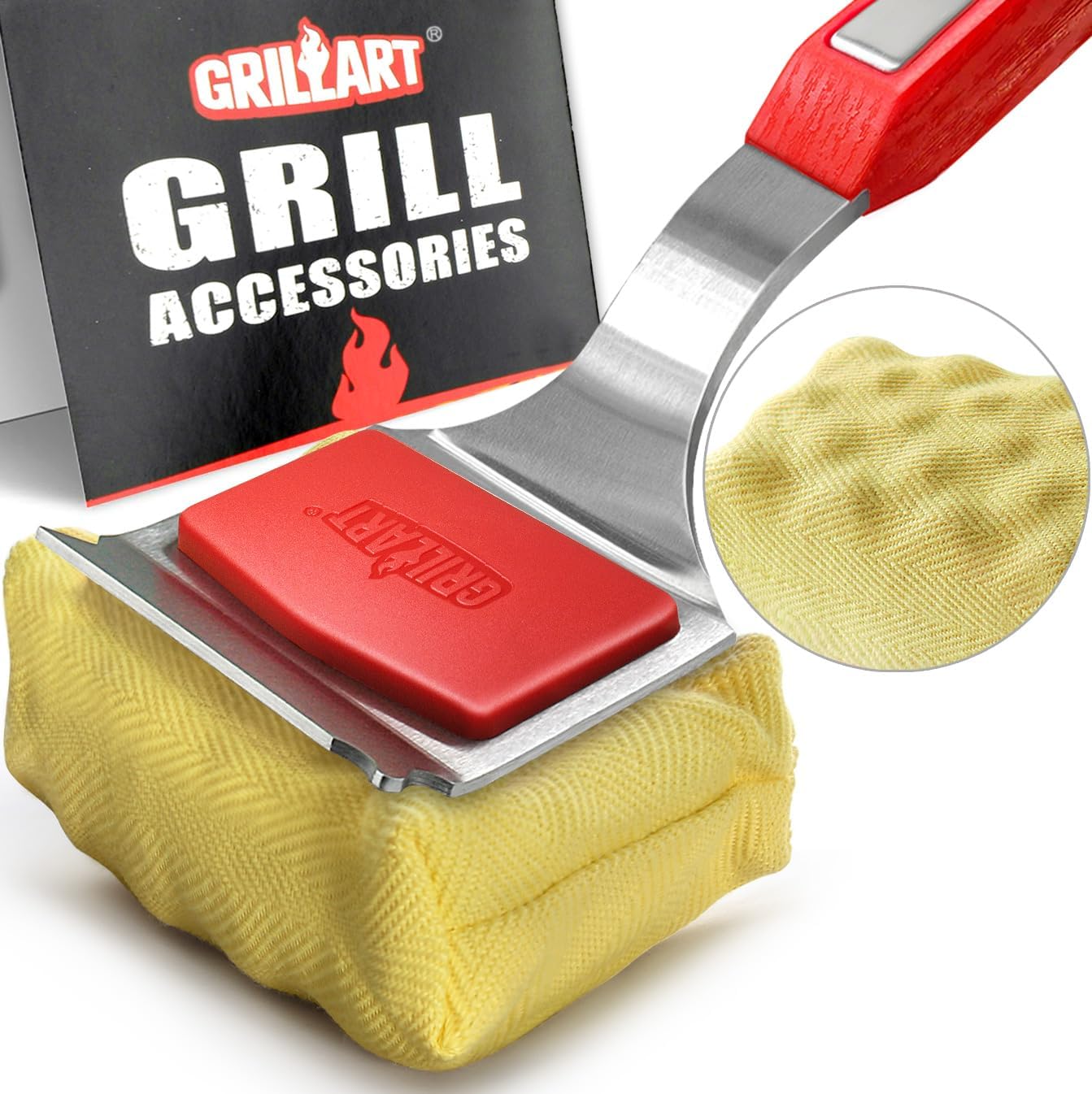 Detalle de GRILLART BTS-06 SteamWizards Bristle-Free Grill Brush with Replaceable Head
