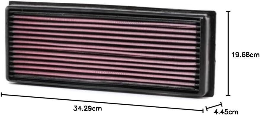 Thumbnail 1 de K&N Luftfilter kompatibel mit Audi/Dodge/Fiat/Ford/Opel/Volvo/Volkswagen (33-2001), Cabriolet und mehr — hoher Luftstrom, wiederverwendbar