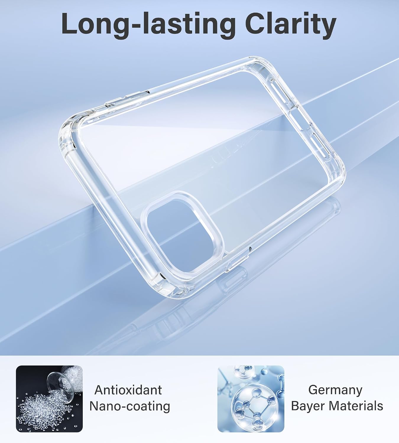 Detalle de Vakoo Clear Phone Case for iPhone 11 Pro Max