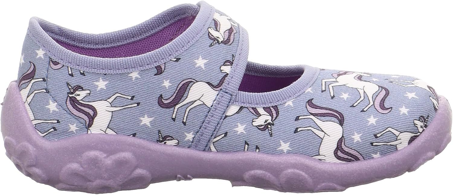 Thumbnail 4 de Superfit Mädchen Bonny Hausschuhe 36 EU – blau/multicolor, vegan, Klettverschluss