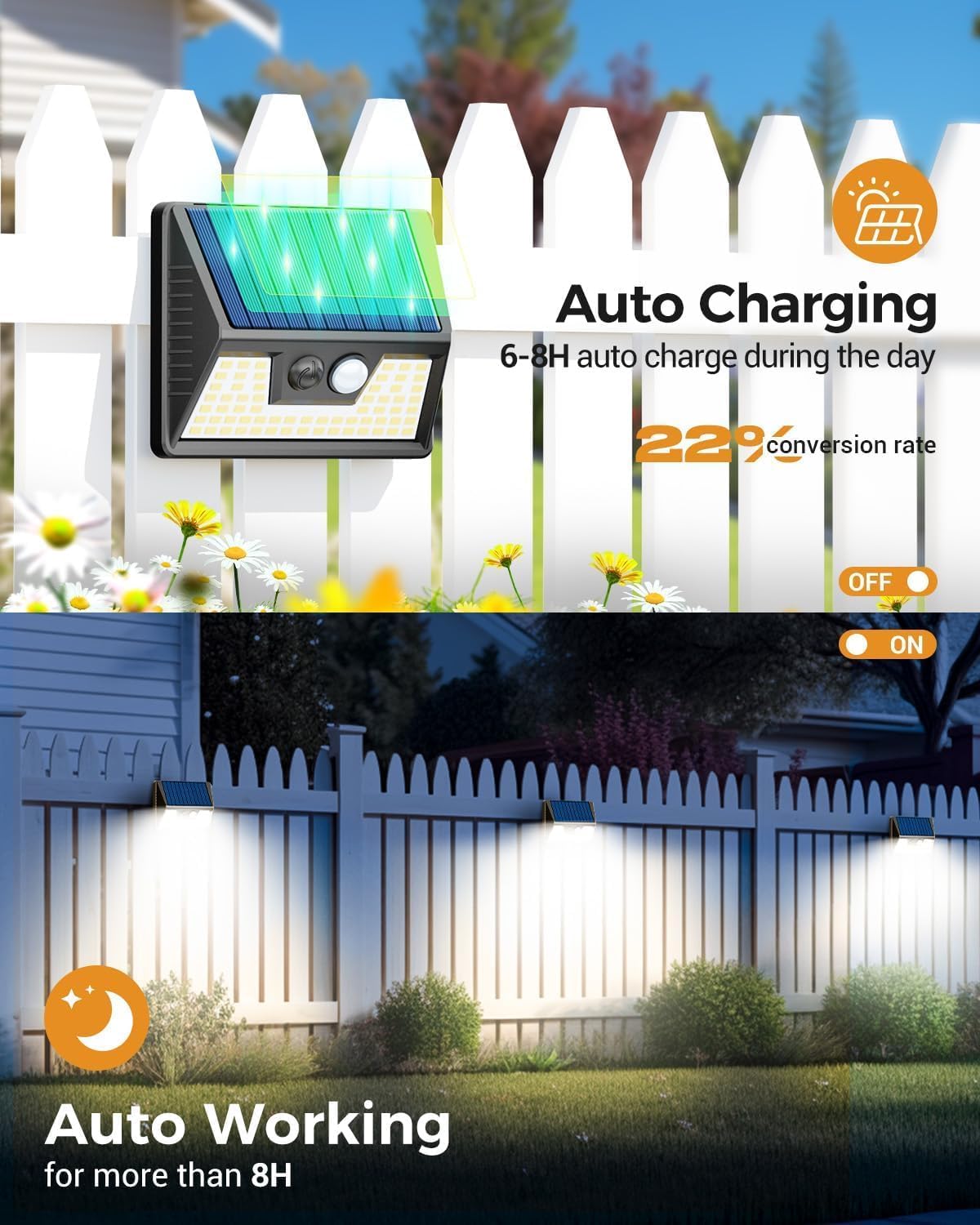 Detalle de vighep Solar Lights Outdoor Garden