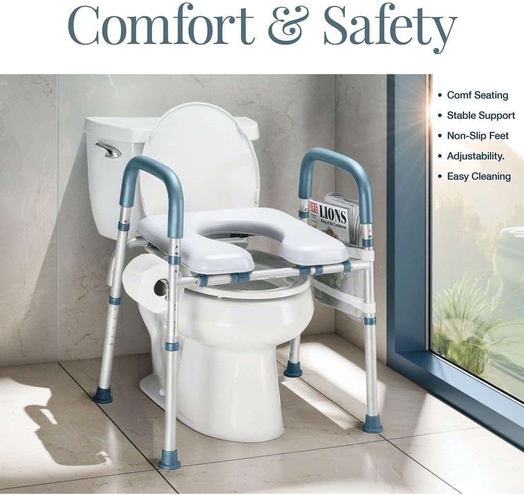 Detalle 2 de Medical king 7146 Toilet Seat Riser, Adjustable Height and Width, 400 lb