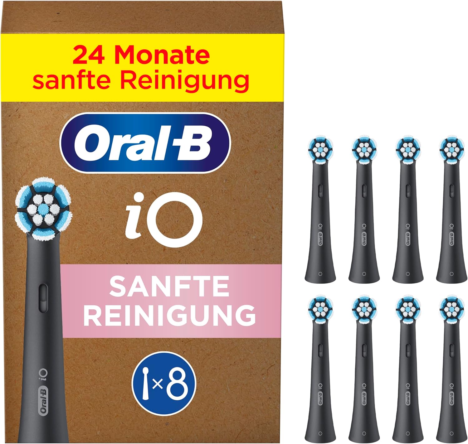 Detalle de Oral-B iO Sanfte Reinigung Aufsteckbürsten 8er Pack