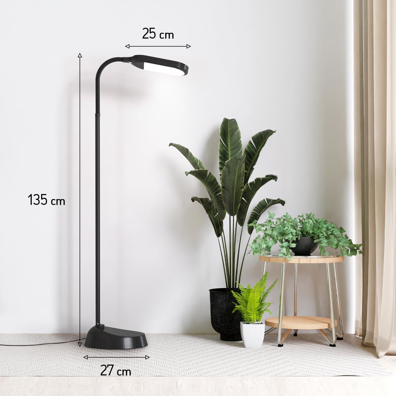 Thumbnail 5 de Kenley Daylight Lamp 12W adjustable brightness floor lamp