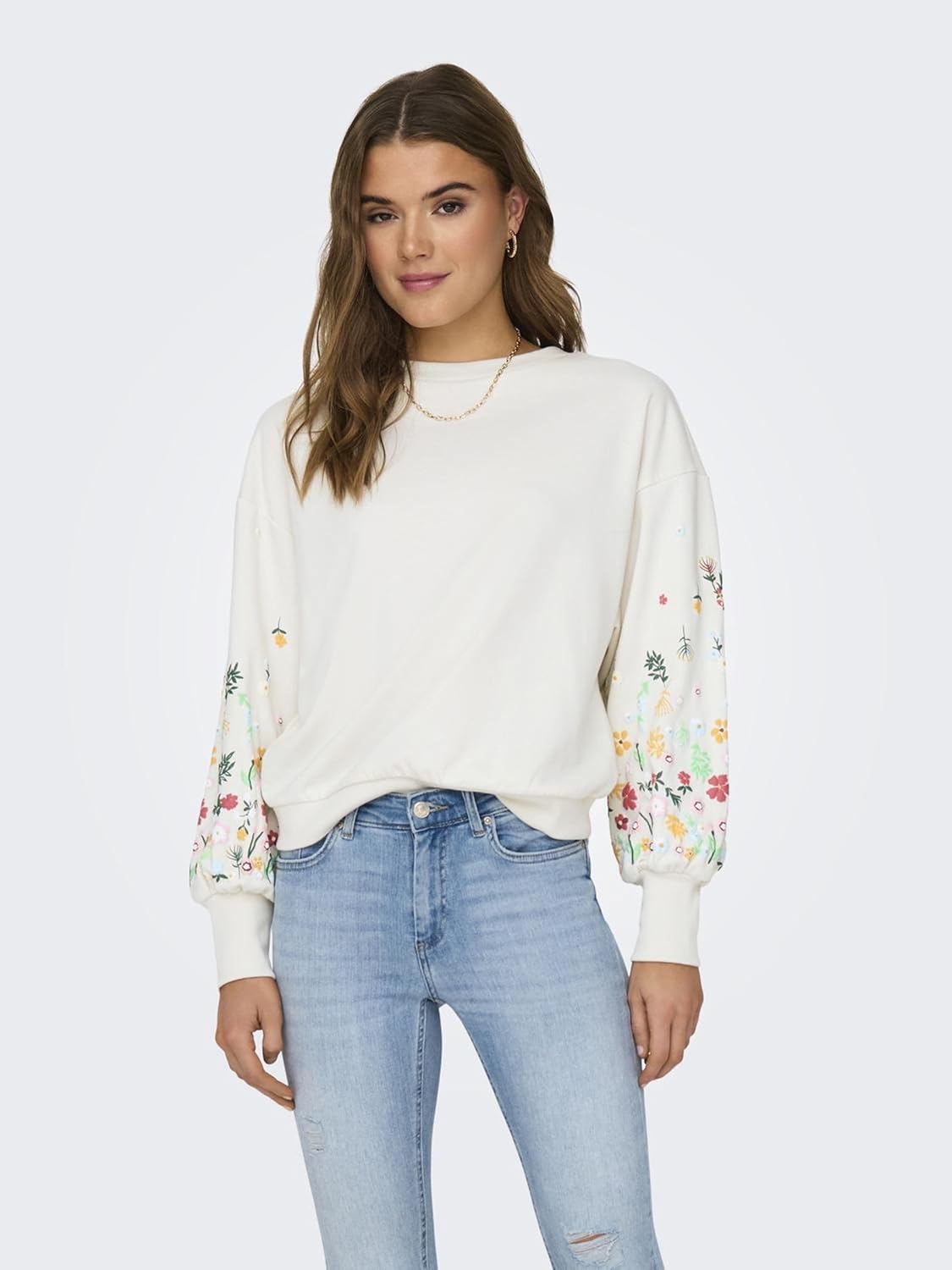 Thumbnail 2 de ONLY Female Sweatshirt ONLBROOKE – normal geschnittene Sweatshirt mit Baumwolle-Anteil