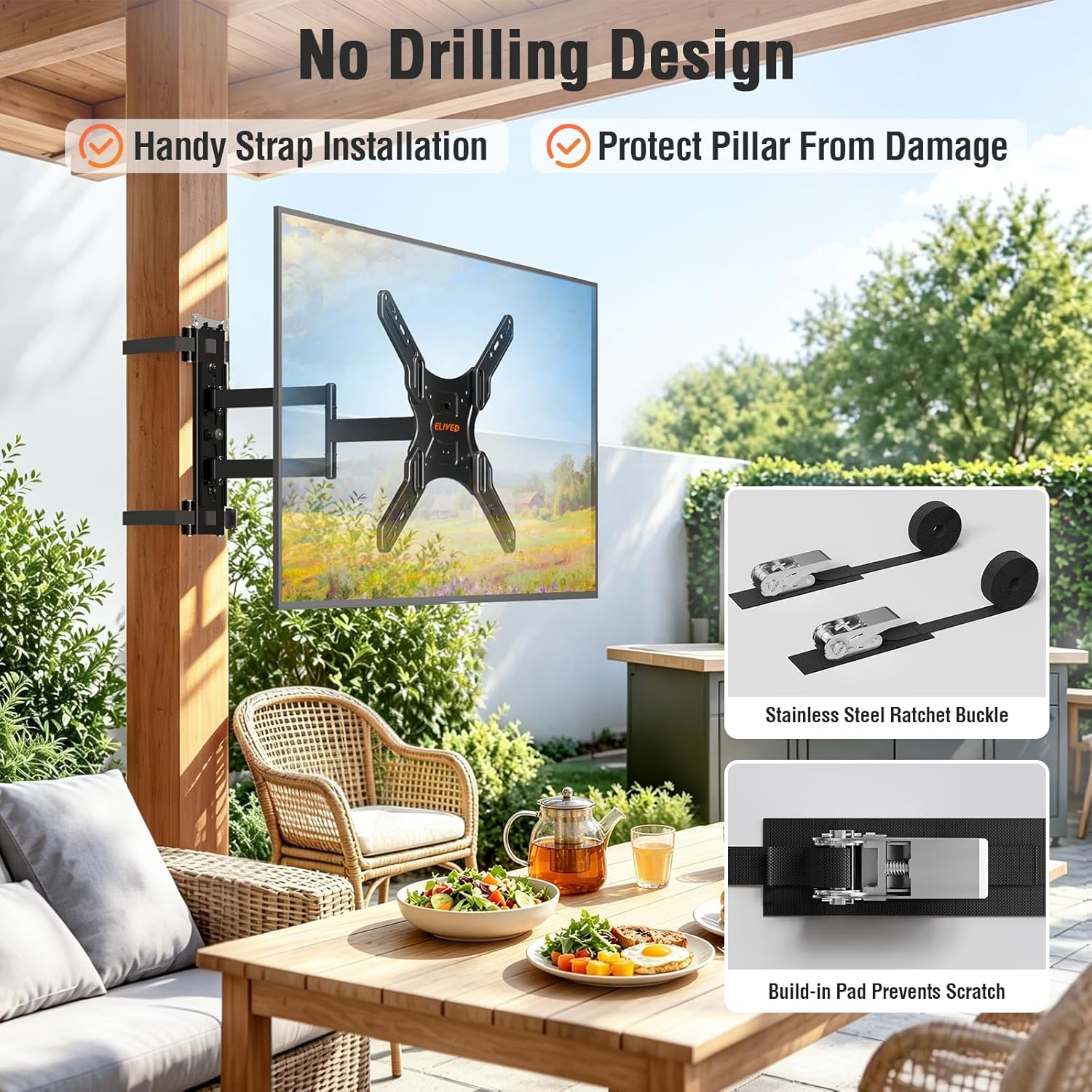 Thumbnail 2 de ELIVED YD0084 Pillar TV Mount 77 lbs