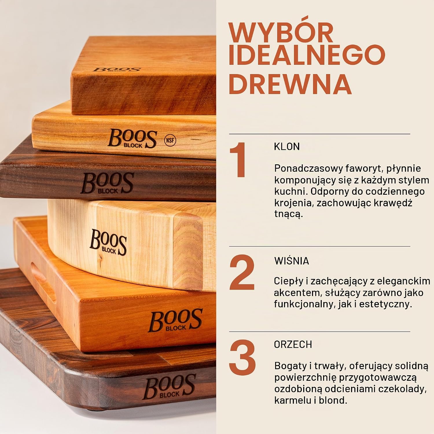 Detalle 1 de John Boos Block R-Board R02 – dwustronna deska klonowa 61 × 45 × 3,8 cm