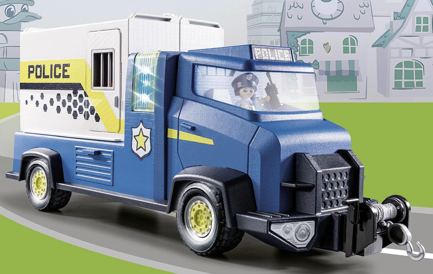 Thumbnail 6 de PLAYMOBIL Duck ON Call 70912: Polizei Truck mit Zentrale, Licht und Sound – Spielzeug ab 3 Jahren
