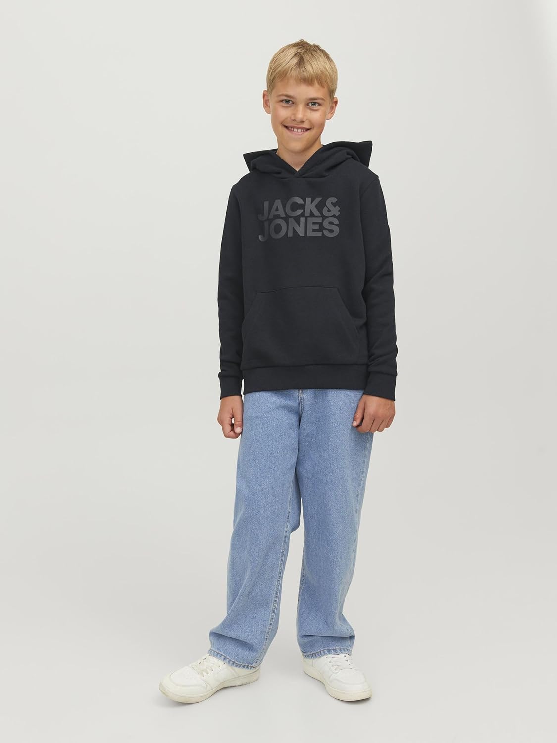 Thumbnail 2 de JACK & JONES Jjelogo Sweat Hood 2 Col : sweat à capuche garçon confortable