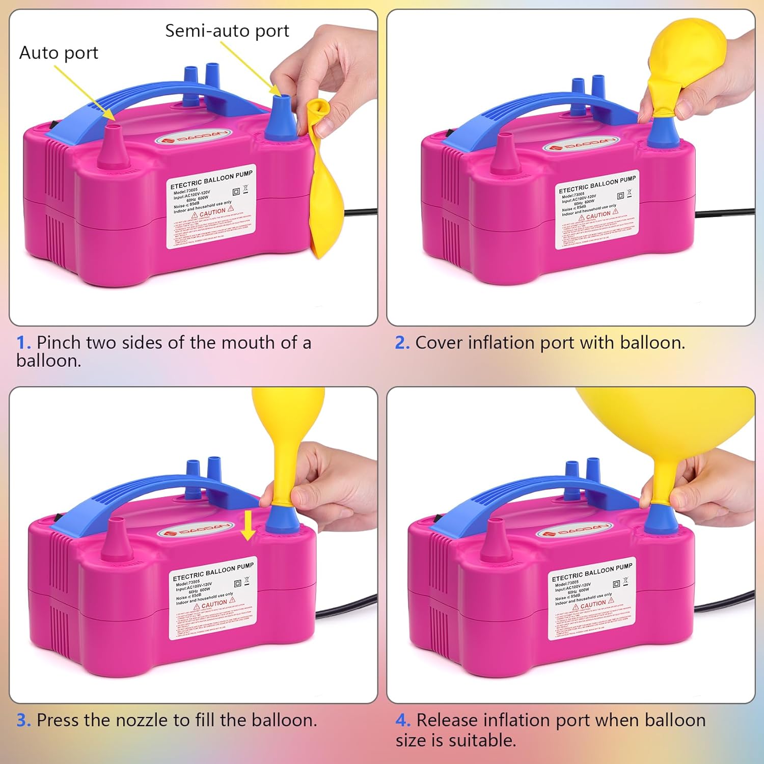 Detalle 2 de ID IDAODAN Electric Balloon Pump 600W ๐