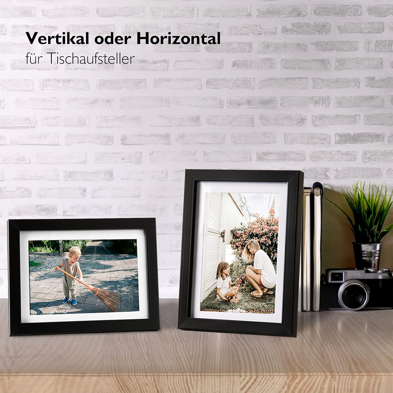 Thumbnail 4 de Egofine Bilderrahmen 13x18 cm mit Acrylglas, Holzrahmen für 10x15 cm Foto und 13x18 cm Poster (4er-Set, schwarz)