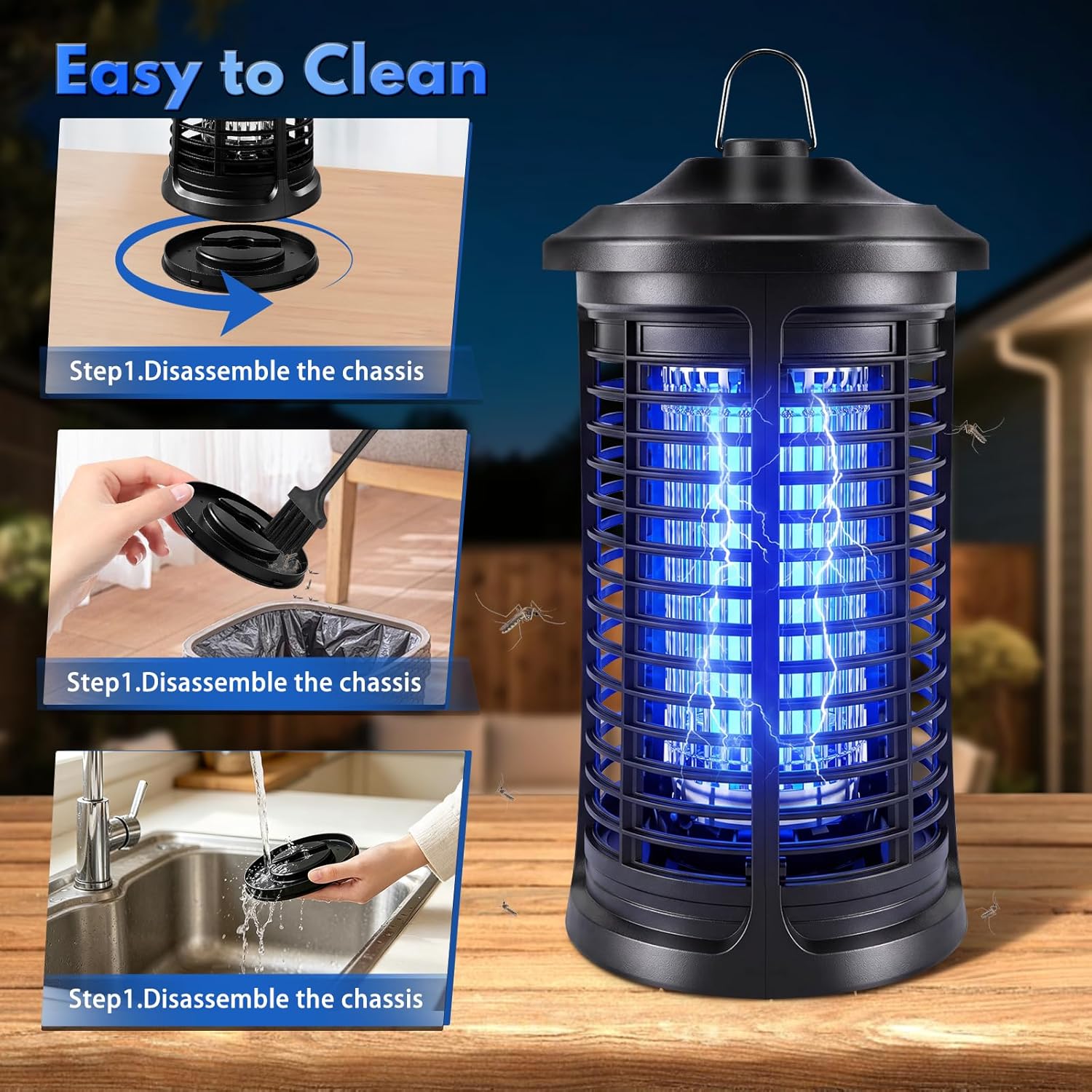 Thumbnail 5 de Electric Bug Zapper Indoor/Outdoor, 4200V High Powered Mosquito Killer