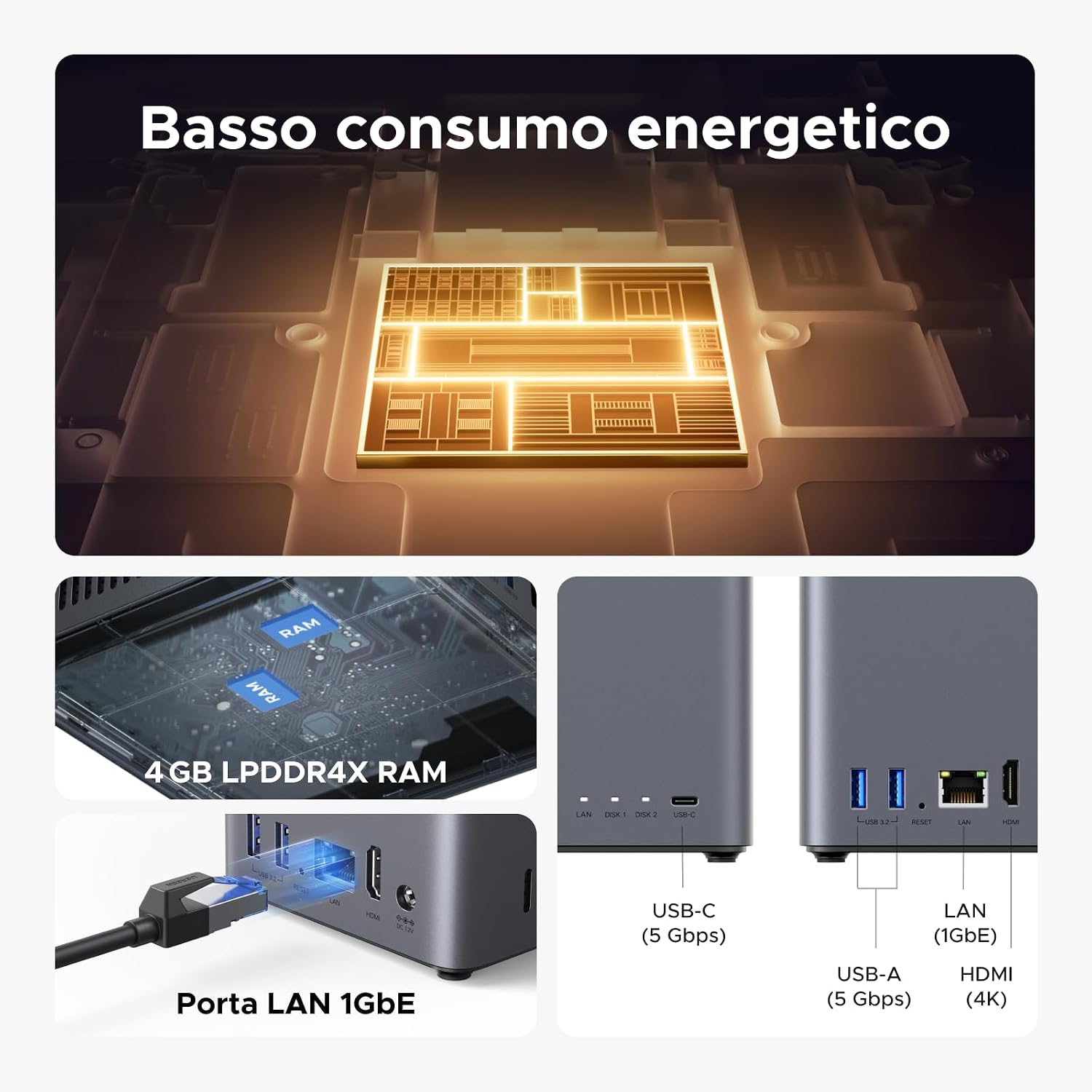 Thumbnail 6 de UGREEN NASync DH2300 NAS desktop 2 alloggiamenti
