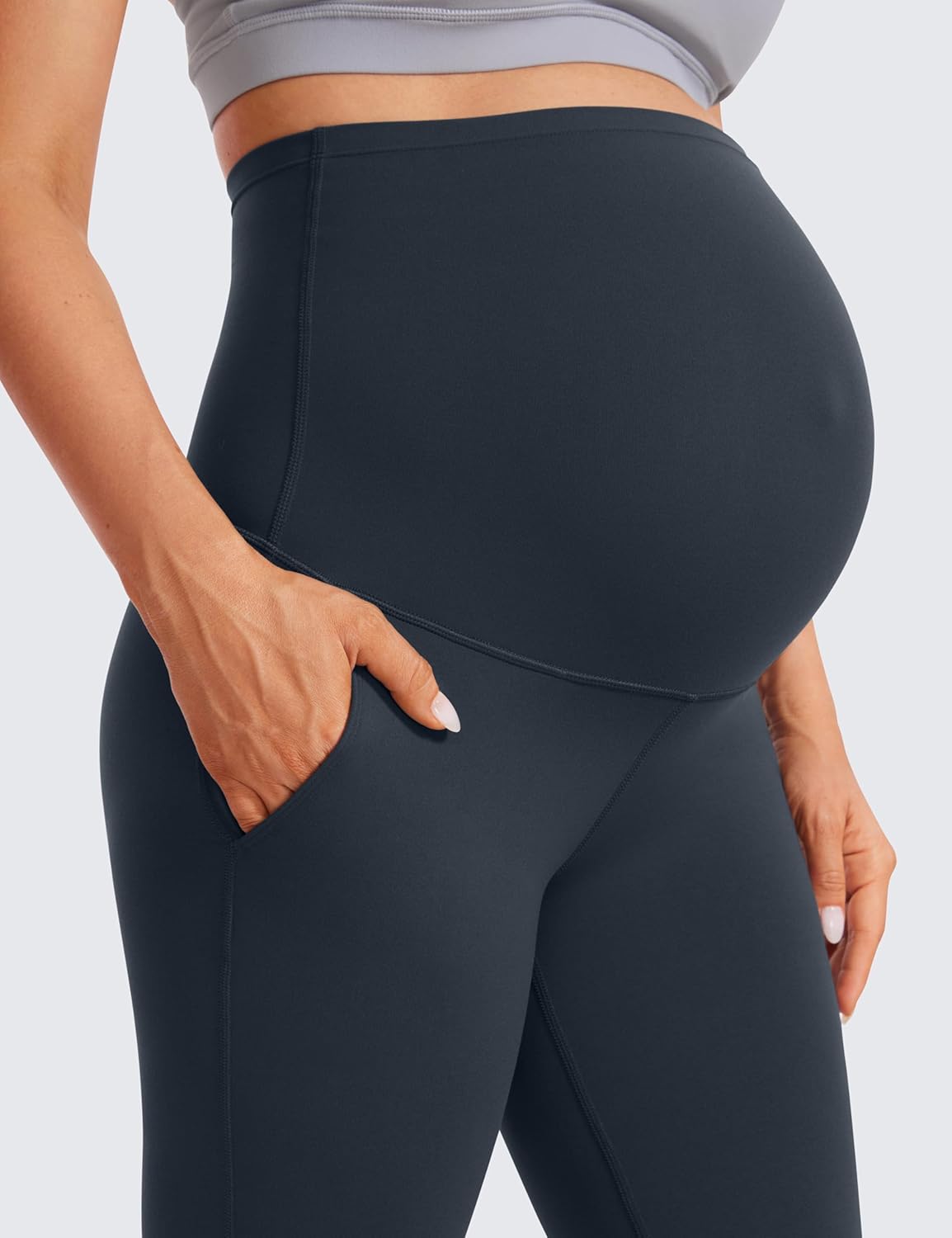 Thumbnail 3 de CRZ YOGA Butterluxe Legging Évasé de Maternité avec Poches - 79 cm