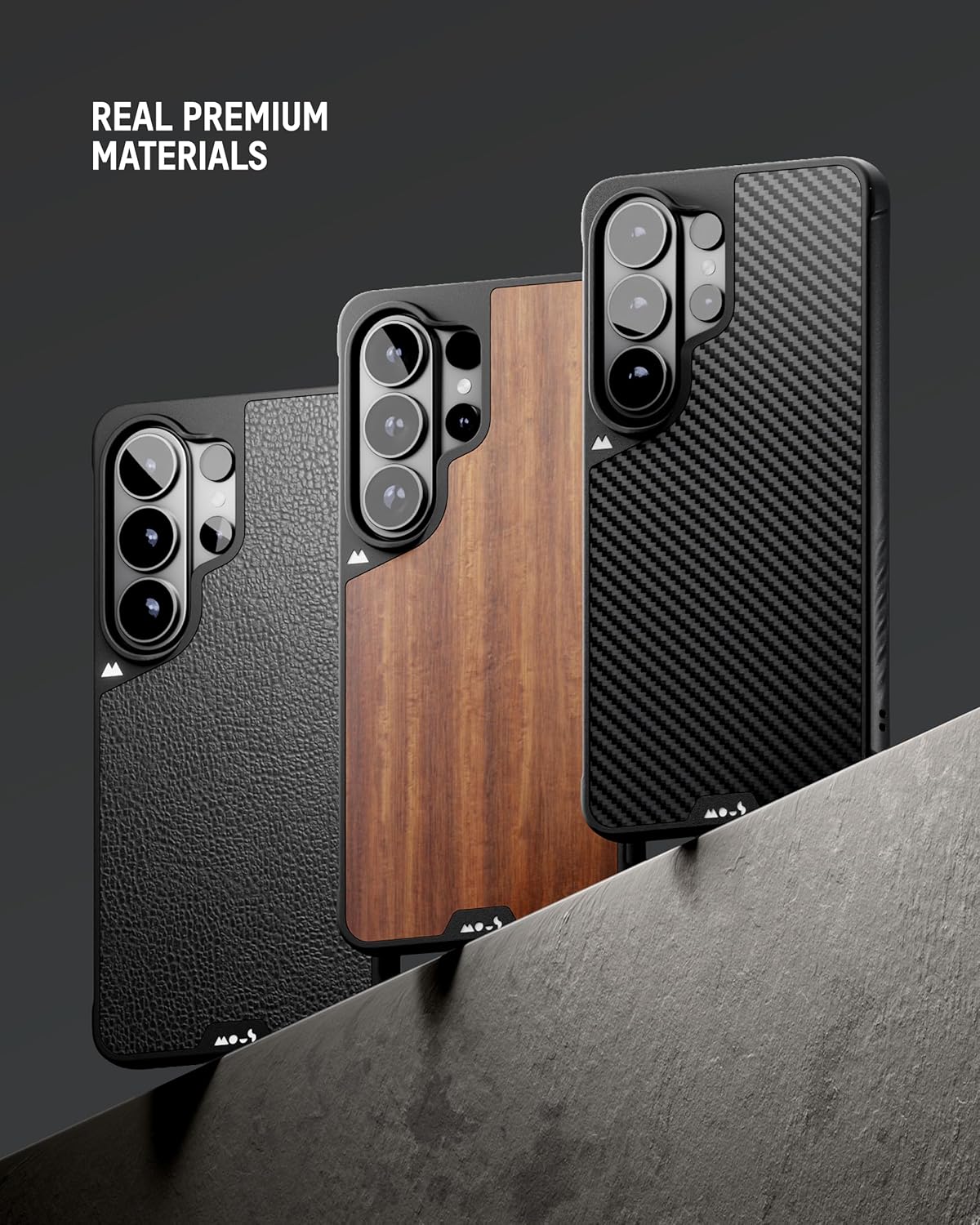 Thumbnail 2 de Mous Galaxy S26 Ultra Case with MagSafe & Qi2 – shockproof protection, full camera coverage, black leather finish