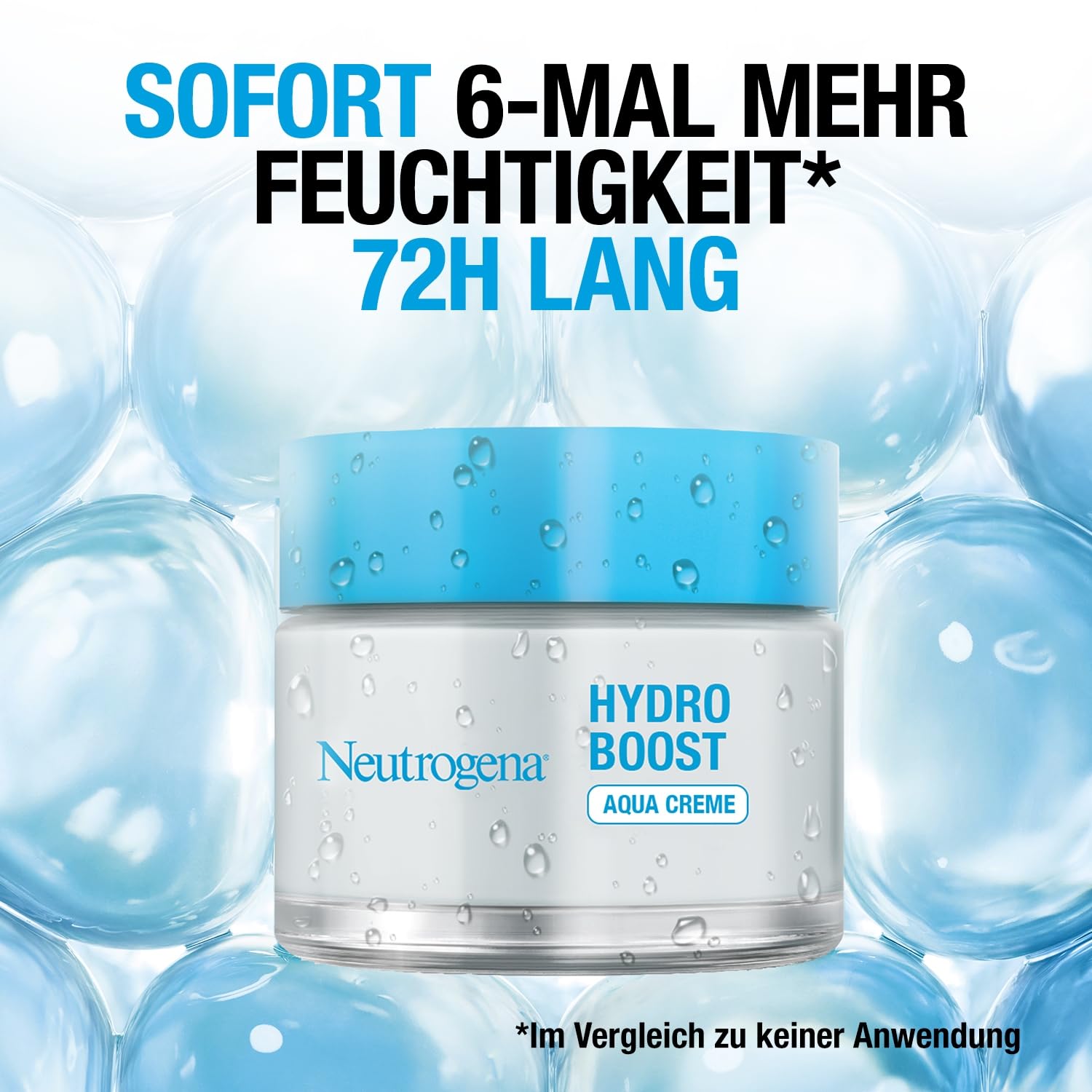 Detalle 2 de Neutrogena Hydro Boost Aqua Creme – parfümfreie Hyaluron-Gesichtscreme für intensive Feuchtigkeit (2 x 50 ml)