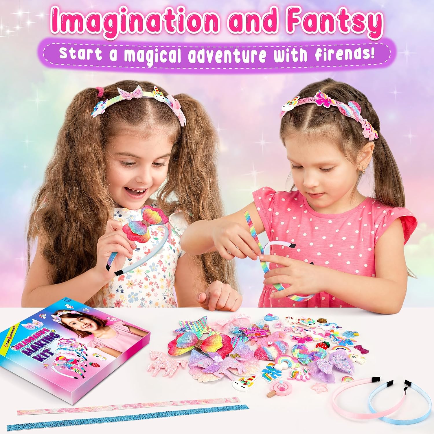 Thumbnail 5 de Pourbibi Unicorn Headband Making Kit for Kids 🎀