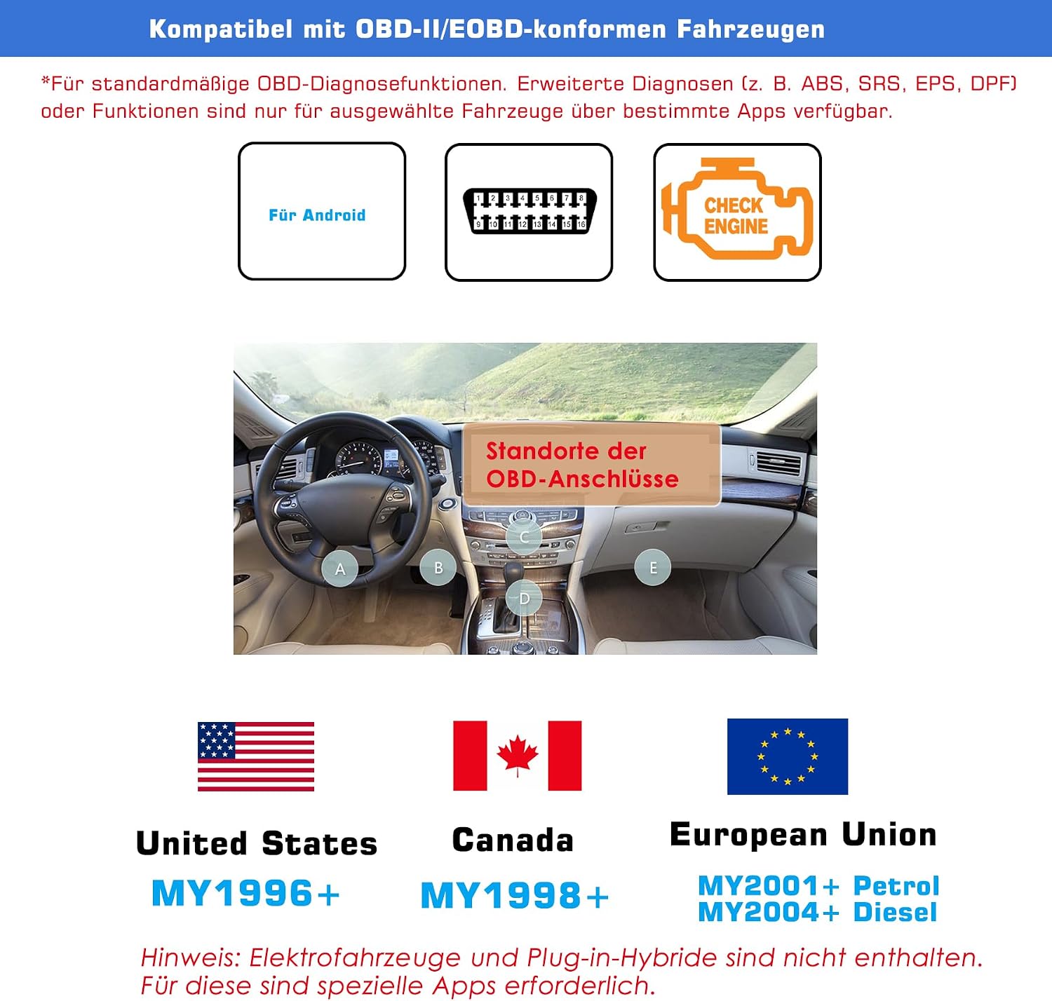 Detalle 2 de Veepeak Mini Bluetooth OBD-II Adapter für Android