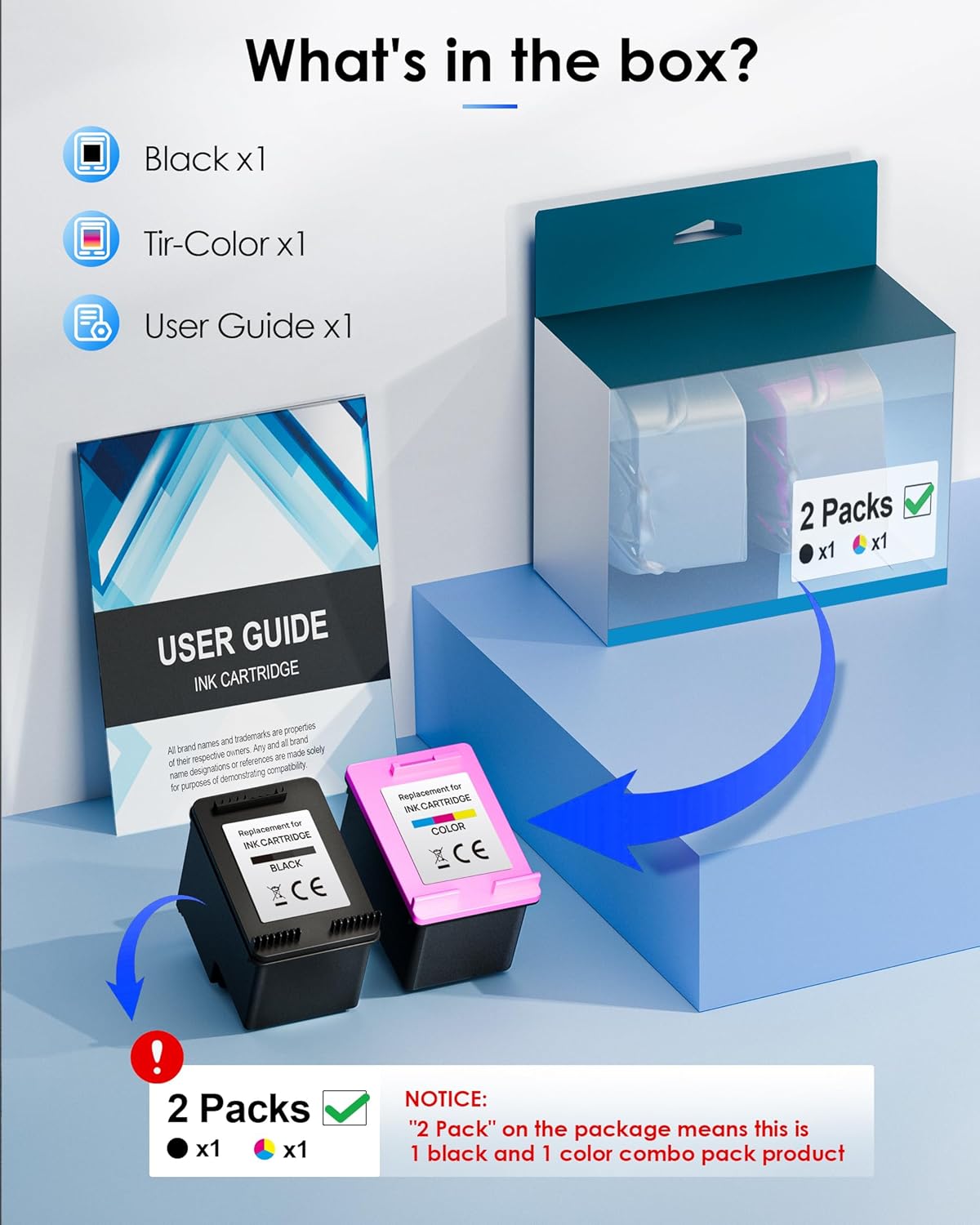 Thumbnail 3 de 61XL Ink Cartridge 712 Pages 🖨️
