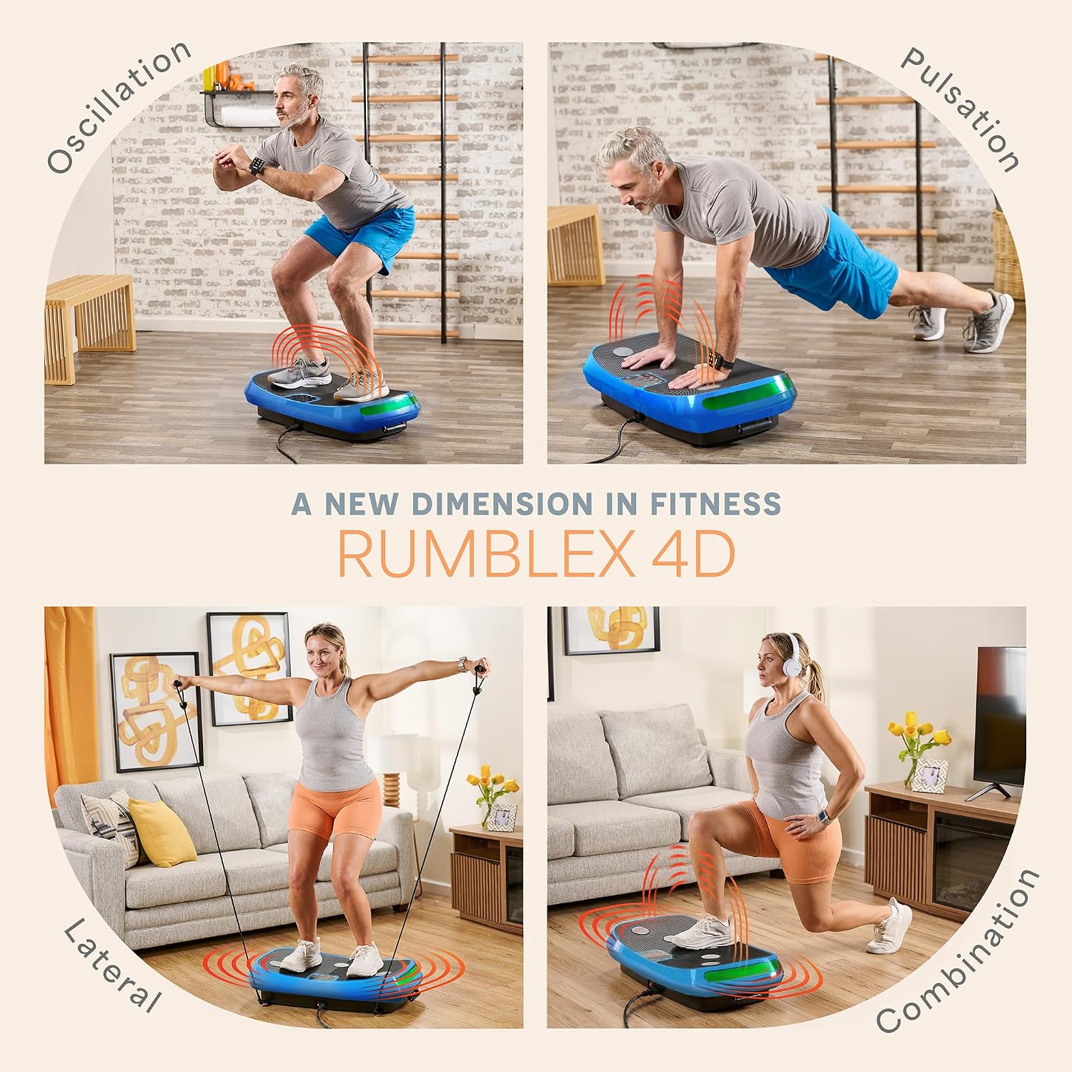 Detalle de LifePro vibration plate Rumblex4D