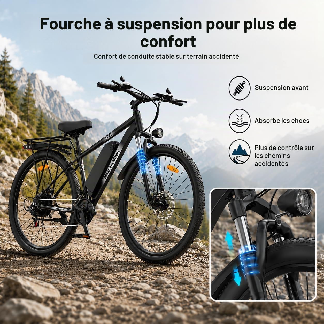 Thumbnail 6 de TIGUOWISH C29pro elektrische fiets met 29-inchwielen en 21 versnellingen