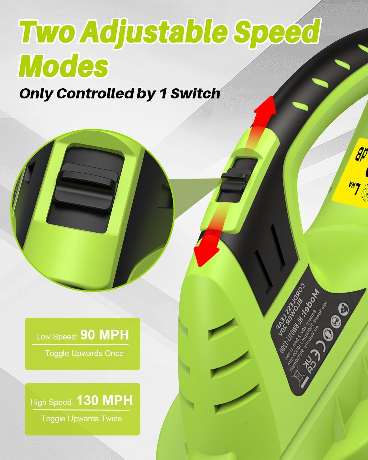 Detalle 2 de bigzzia Leaf Garden Blower 10500 RPM