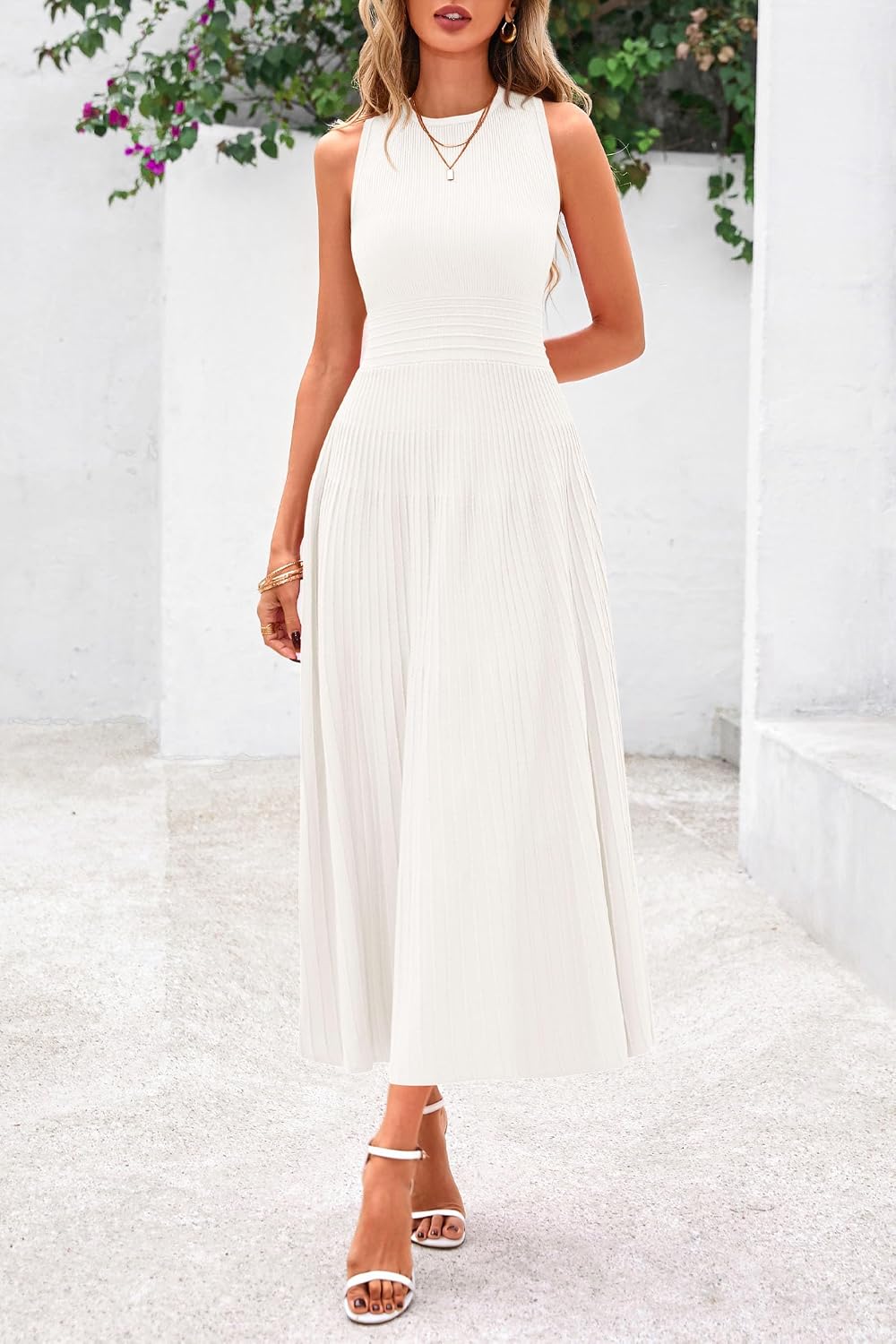 Detalle de PRETTYGARDEN Spring Casual Midi Dress S