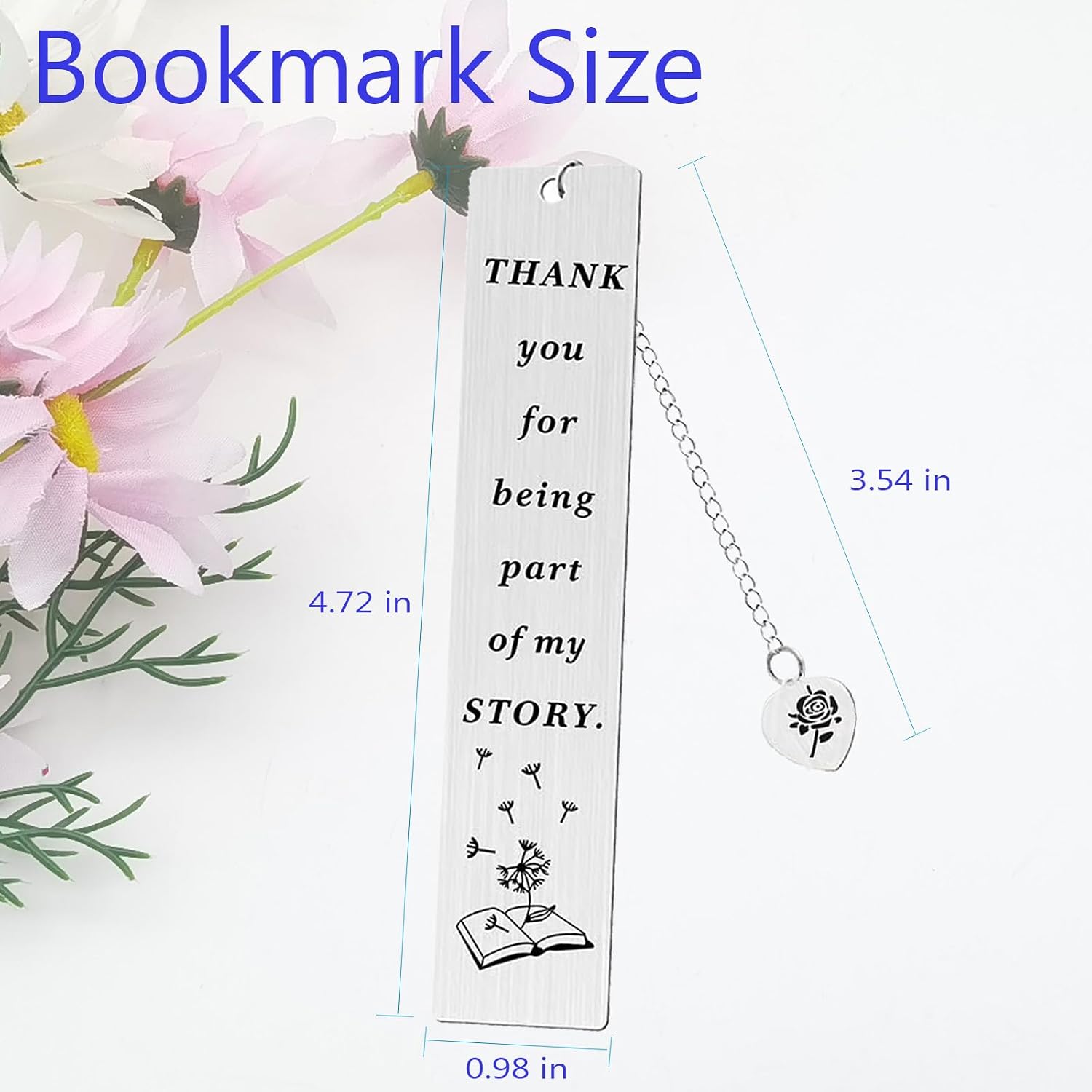 Thumbnail 6 de Metal Bookmark, Stainless Steel