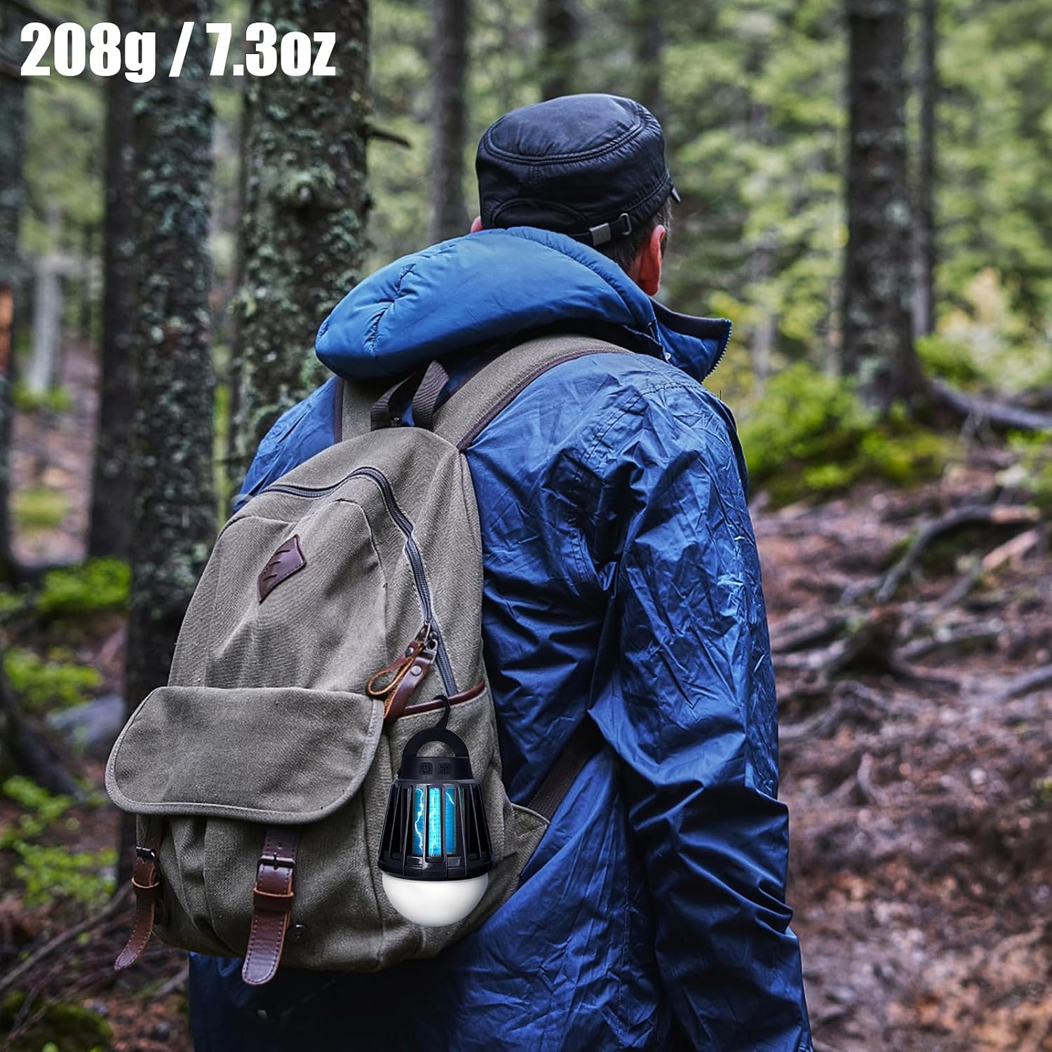 Thumbnail 4 de BroElec 2-in-1 Campinglampe: Zeltlampe mit Mückenvernichter, 20h Akku, IPX6