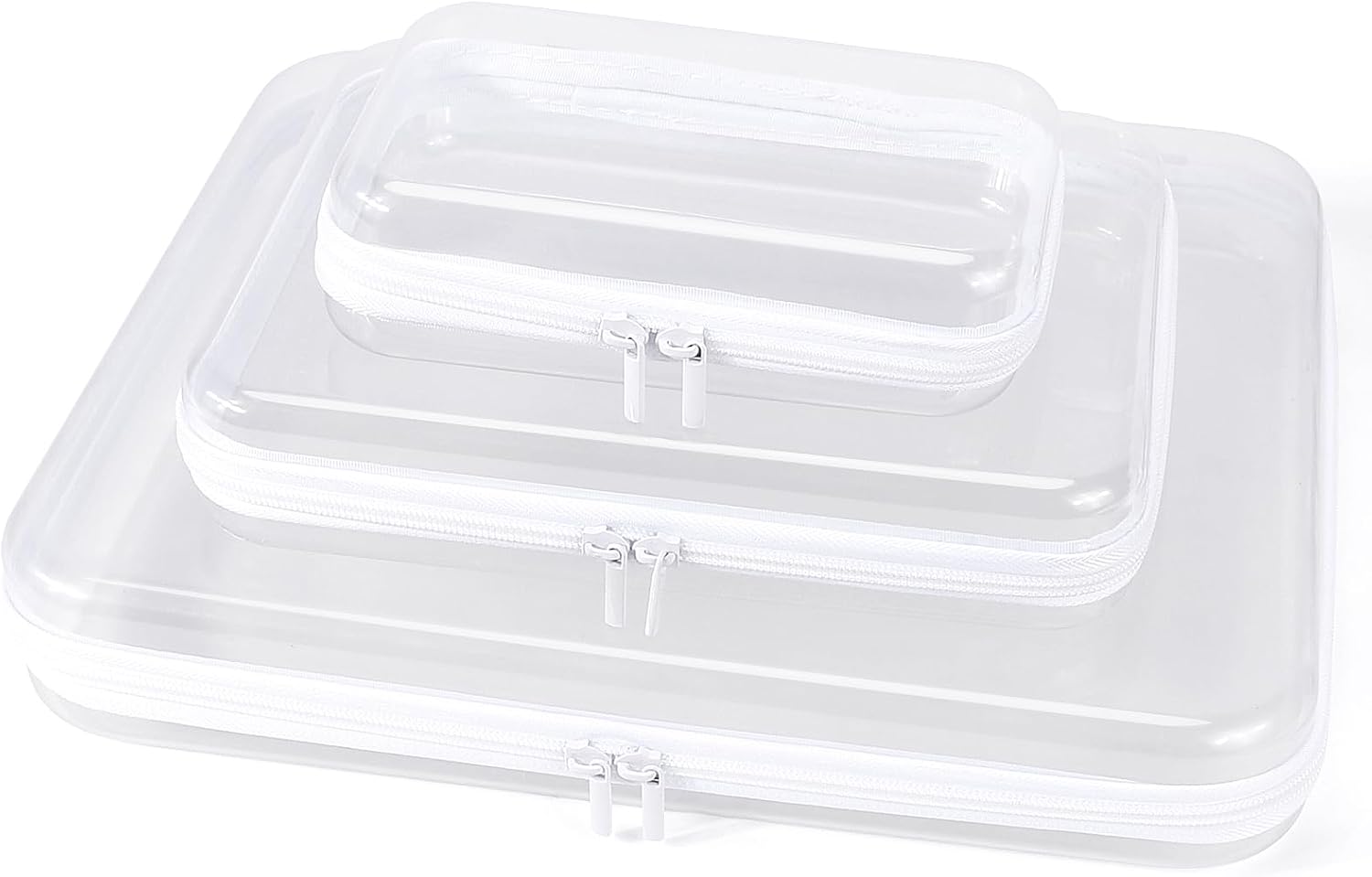 Thumbnail 6 de YOPCDJ 3 Pack Clear Hard Shell Zipper Case