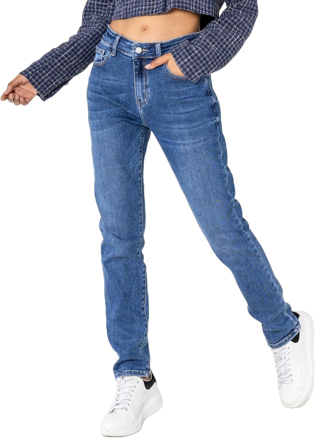 Thumbnail 3 de Nina Carter YY305 Damen High-Waist Mom Jeans