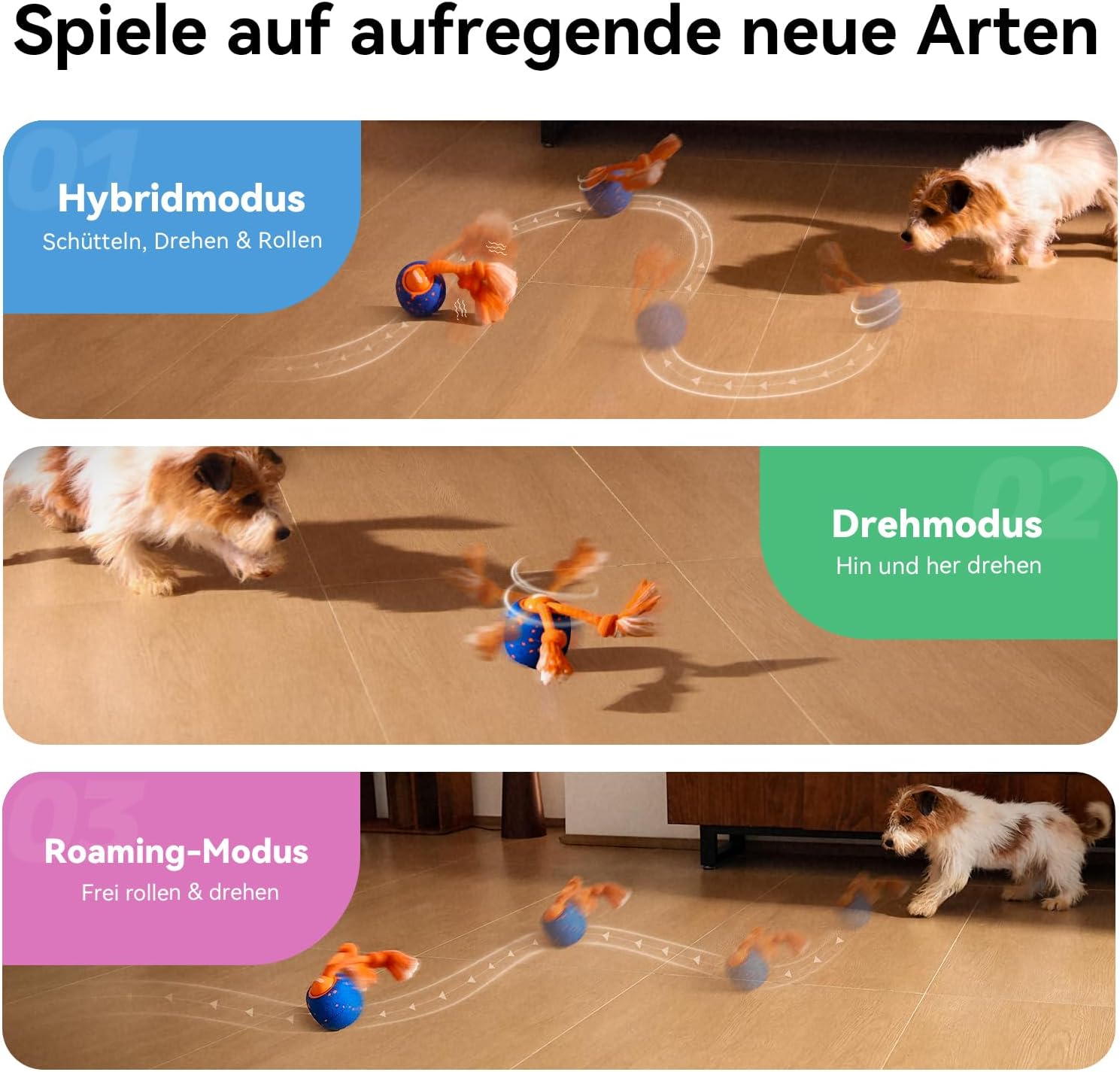 Thumbnail 3 de Cheerble Wicked Ball Rolly Interaktives Hundespielzeug
