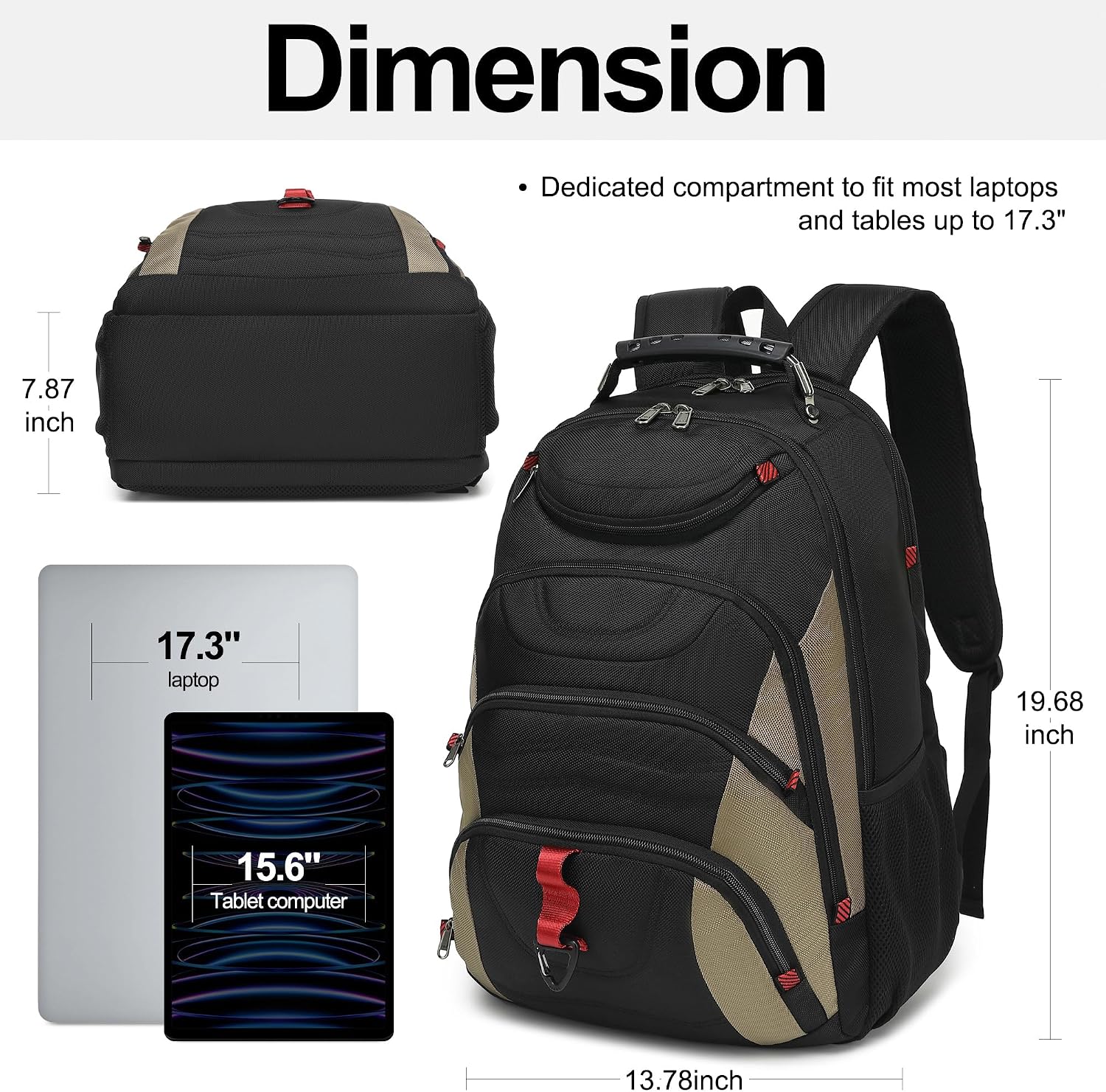 Detalle 2 de Boavan Laptop Backpack 17.3-inch