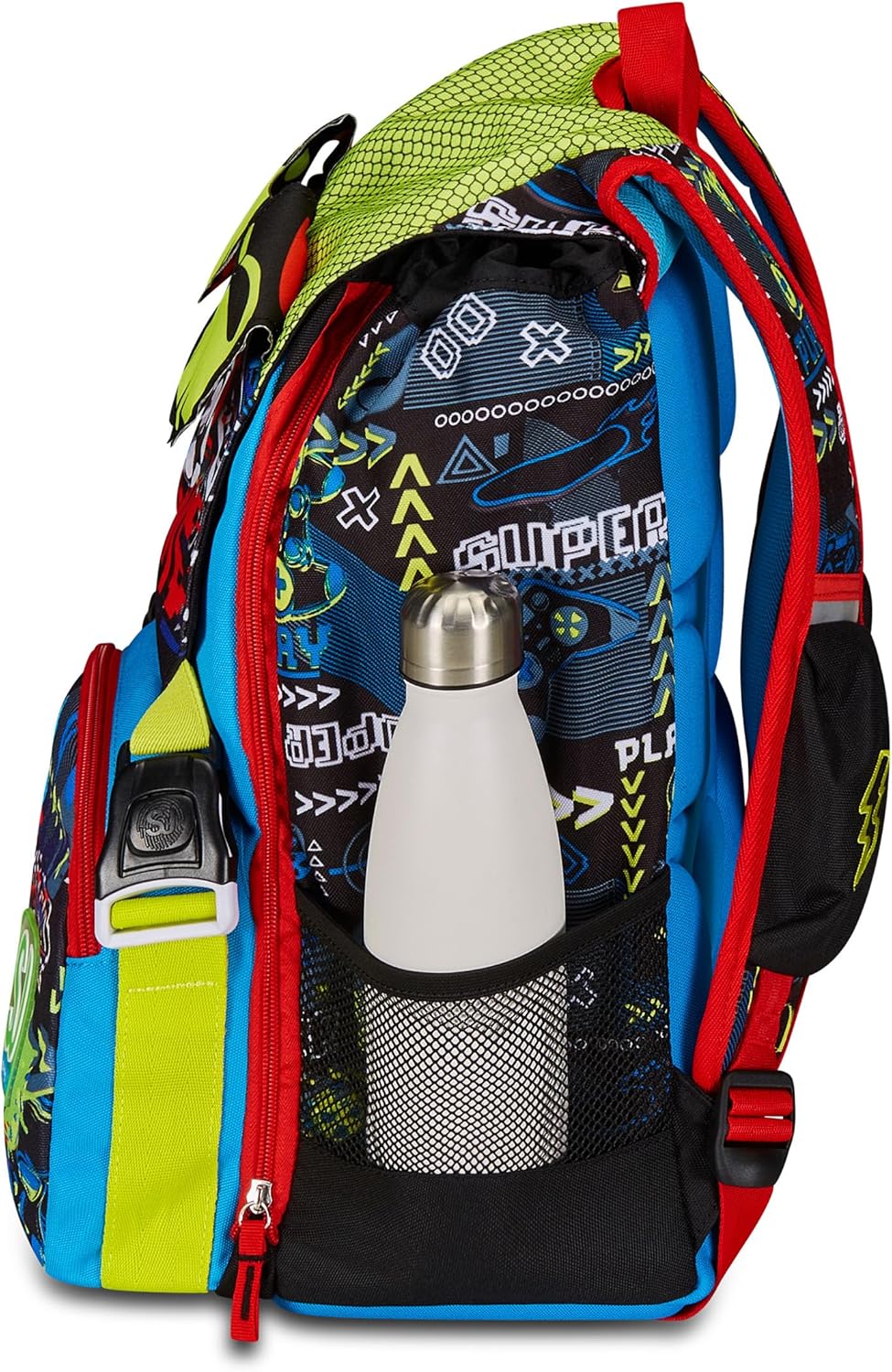Detalle de SJ GANG STYLE JAM GANG Zaino Scuola Estensibile: stile, comfort e versatilità per bambini e ragazzi