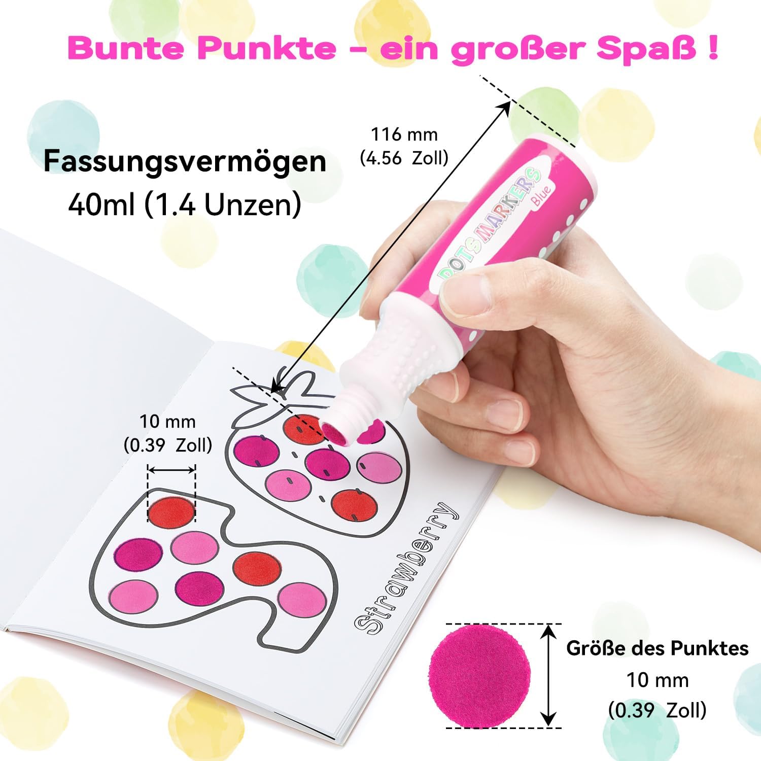 Thumbnail 6 de Ohuhu Bingo Dot Marker 8 Farben, 40 ml