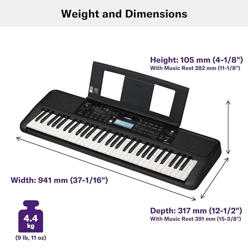 Thumbnail 6 de Yamaha PSR-E383: Tastiera portatile per principianti con 61 tasti e lezioni Yamaha incluse