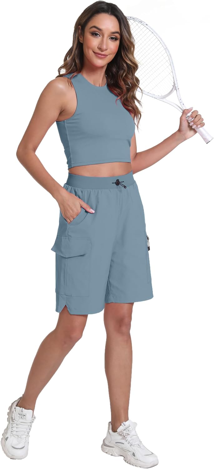 Thumbnail 6 de zsenoxaxi Women's Hiking Cargo Shorts, Lightweight Quick-Dry with 4 Pockets