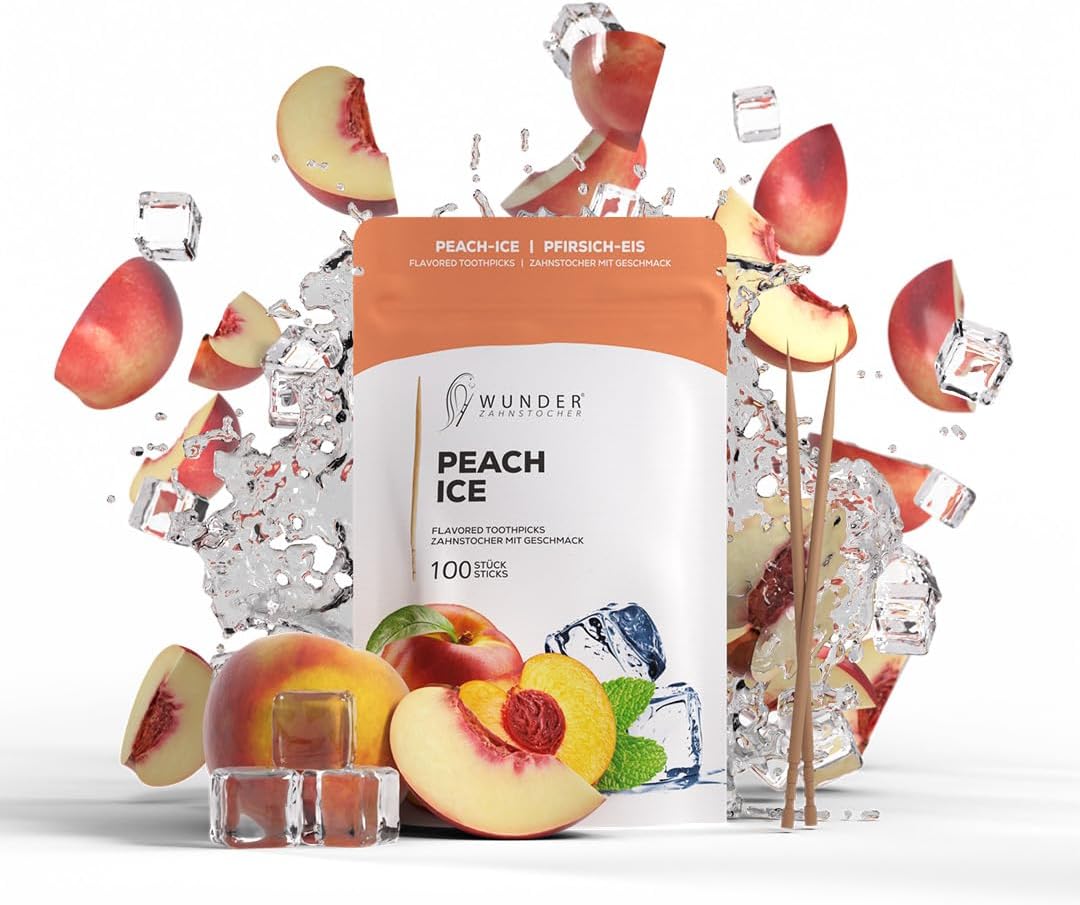 Wunder Stuzzicadenti con 8 gusti rinfrescanti (Refill 100 pezzi) per alitosi e freschezza del respiro