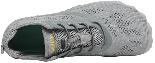 Thumbnail 6 de SAGUARO Minimalistas para trail running descalzo (gris) – Zapatillas ligeras con puntera ancha, 44 EU