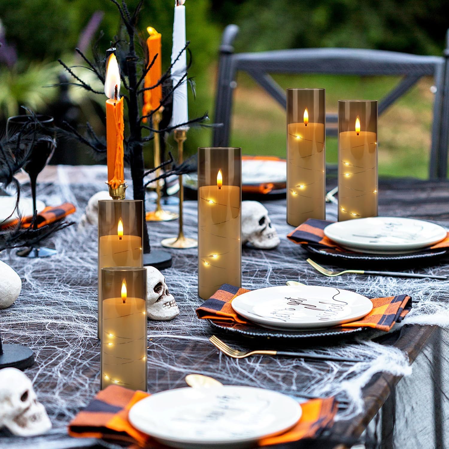 Thumbnail 6 de CAKETYCG RXZER23 Flameless LED Candles, 12-Pack with Gray Acrylic and Remote