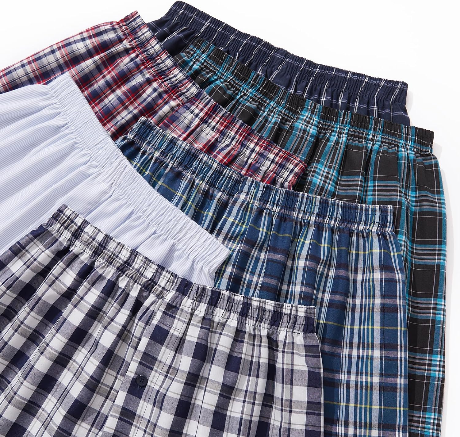Detalle de JupiterSecret Herren Boxershorts aus Baumwolle – 6er und 10er Pack, Größen S–6XL