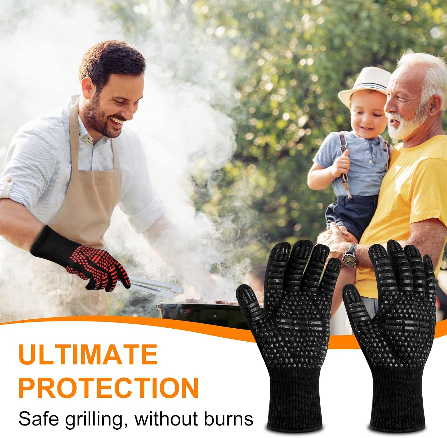 Detalle 2 de Flintronic Grill Gloves 1472°F heat resistant