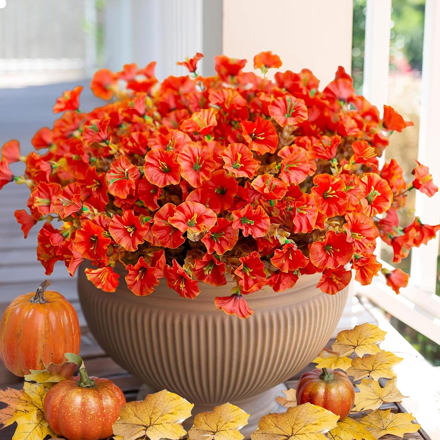 Imagen de Morning Glory Outdoor Artificial Flowers 16 Pack en OfertitasTOP