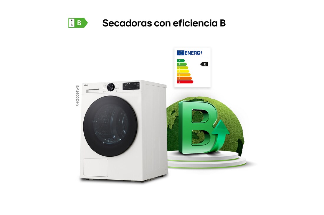 Thumbnail 4 de LG RHX5009TWB Secadora 9kg con bomba de calor
